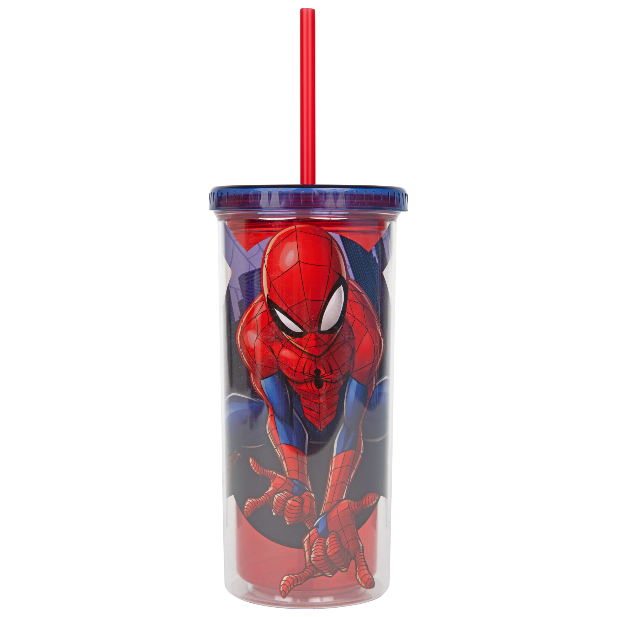 Marvel Comics Spider-Man Palms Out & Ready 20oz Travel Cup with Straw